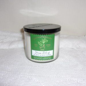Bath & Body Works  (New) Aromatherapy 3 Wick Candle - "Stress Relief